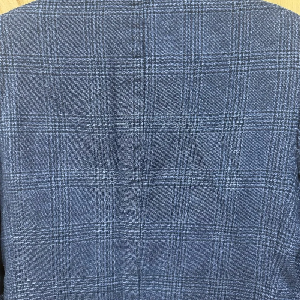 Moods of Norway Blue Plaid Wool linen Blazer Sz 36 EU 42 1865 Reda Lined Blazer - Picture 6 of 16